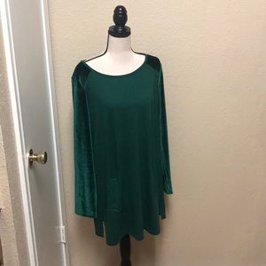 Soft Surroundings Velvet Trim Tunic~Size Medium